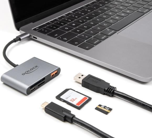 Actual product image Delock USB-C Card Reader für SD und Micro SD Speicherkarten (USB-C)