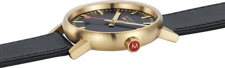 Actual product image Mondaine Evo2 - Ip Gold (Analogue wristwatch, 40 mm)