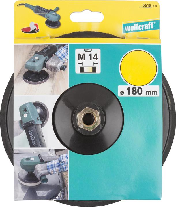 Produktbild wolfcraft wolfcraft 1 Haft-Schleifteller WS, M14 Gew. ø180mm