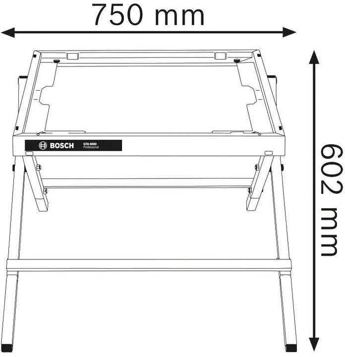 Actual product image Bosch Professional GTA 6000 Professional (75 cm, 75 cm)