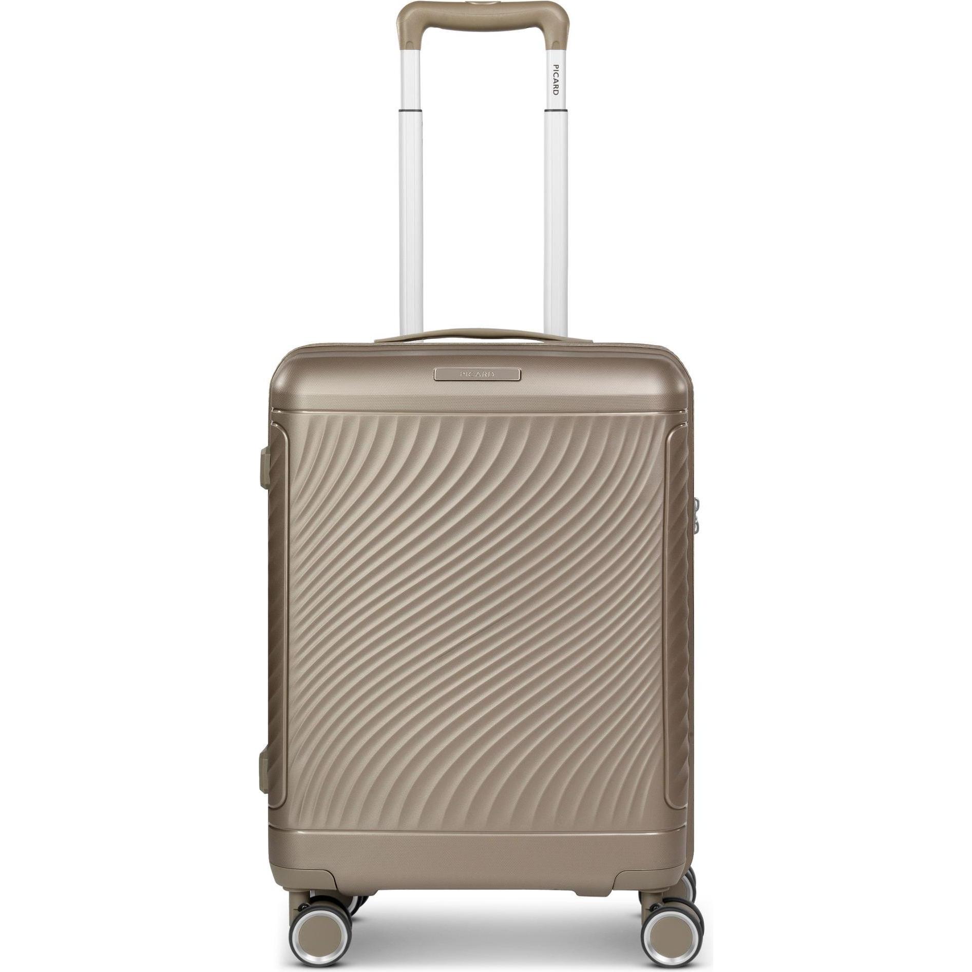 Picard, Koffer, Vienna 4 Rollen Kabinentrolley S 54 cm, Rosa, (34 l, Handgepäck (bis 50l))