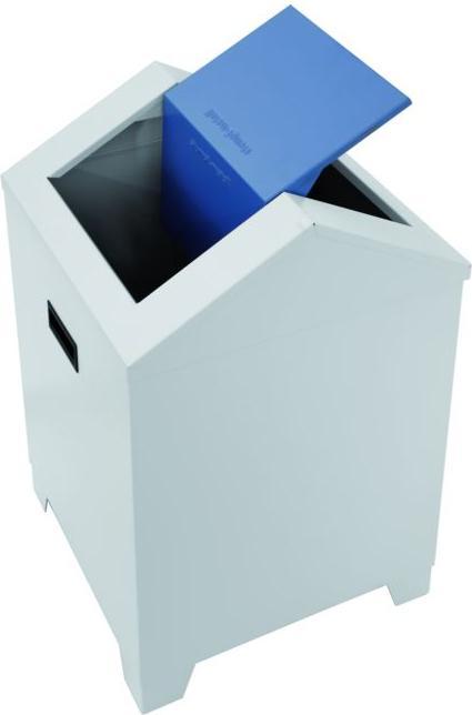 Actual product image Waste wool case, capacity 73 l, flame red. (73 l)