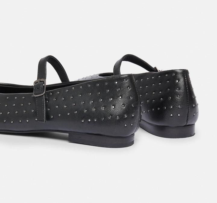 Image du produit Comma Pantoletten Leder-Ballerinas mit Nieten (36)