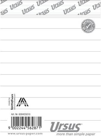Image du produit Ursus Bloc-notes (A7, À rayures)