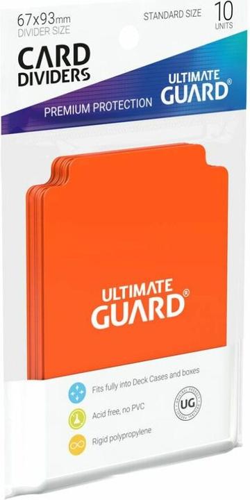 Produktbild Ultimate Guard Kartentrenner Standardgrösse Orange 10