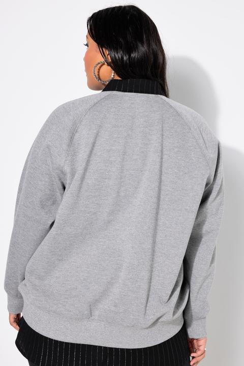 Produktbild Studio Untold Sweatshirt, oversized, Glitzereffekt, Statement Print (50, 52)