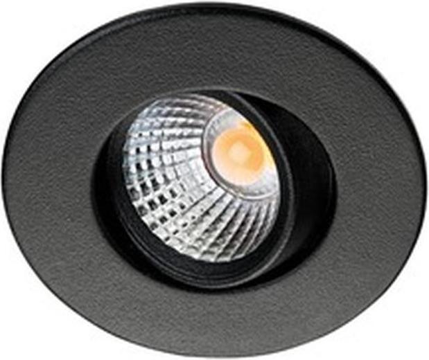 Produktbild Sg LED-Einbaudownlight 4W Nano Tilt 3000K A sw 1LED 240lm Alu mt elektr IP44 hglz (240 lm)