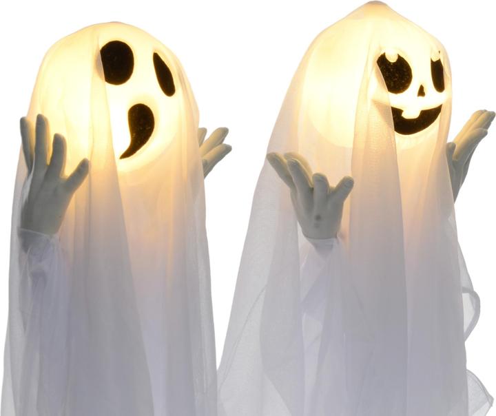 Actual product image Homcom Halloween-Dekoration Stahl, Polyester Weiss (3 Piece)