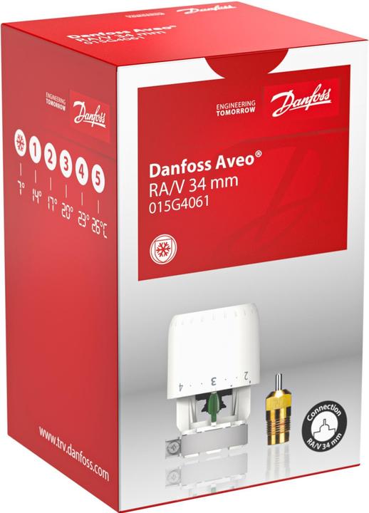 Produktbild Danfoss Smarter Thermostat Aveo, RA/V, Typ: Heizkörperthermostat