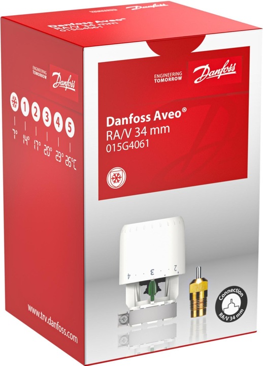 Produktbild Danfoss Smarter Thermostat Aveo, RA/V, Typ: Heizkörperthermostat