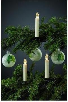 Actual product image Hellum LED Christmas tree candles wireless BASIS-SET 10 BS ww, Box (10x)