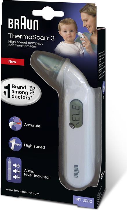 Actual product image Braun ThermoScan 3 IRT3030 (Ear)