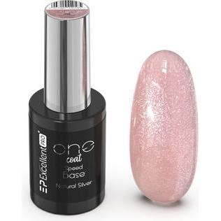 Excellent PRO, Smalto per unghie, One Coat Speed Base Concealing Hybrid Base Natural Silver 11g (Argento naturale, Base Coat)