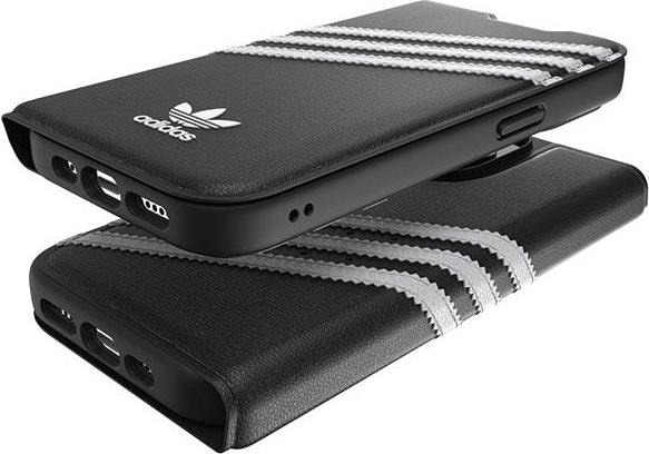 Produktbild adidas OR Booklet Case PU iPhone 14 Pro czarno biały/black white 50196 (Apple iPhone 14 Pro)