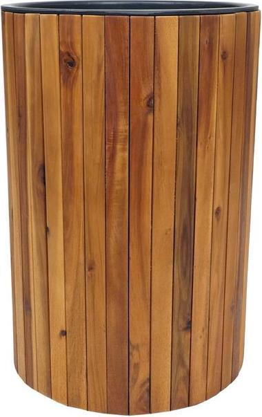 Produktbild Mendler Pflanzkasten HWC-L24, rund 50x34cm Outdoor Akazie, braun (34 cm)