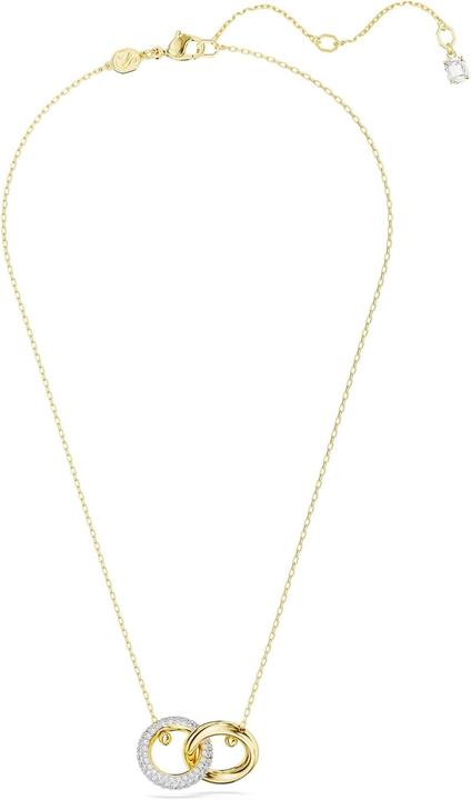 Actual product image Swarovski Dextera Necklace Intertwined Hoop White Gold (Swarovski Metal, 38 - 45 cm)