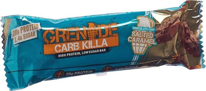 Actual product image Grenade Carb Killa Bars Chocolate Chip Salted Caramel (Chocolate, Caramel, Nougat, 1 pcs., 60 g)