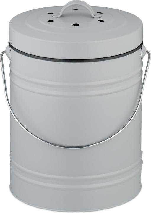 Relaxdays Komposteimer mit Geruchsfilter 5 Liter (5 l)