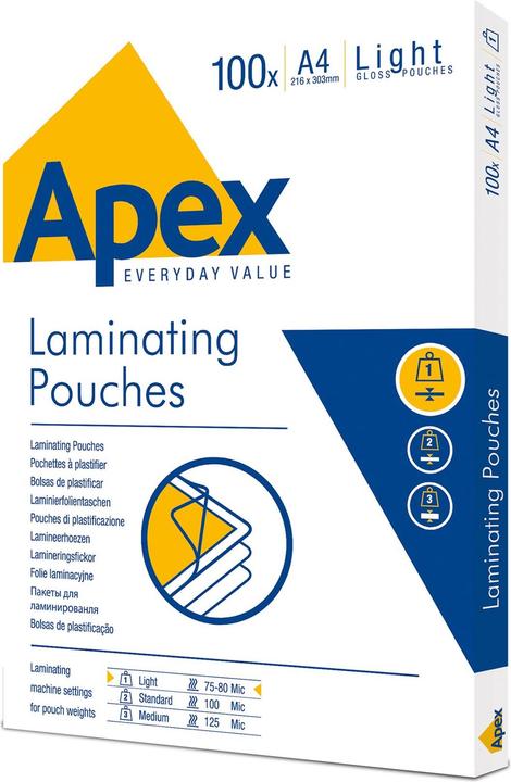 Produktbild Fellowes Apex (A4, 100 Stk., 75 µm)