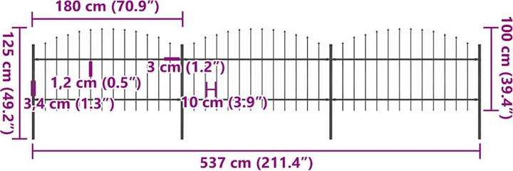 Produktbild vidaXL Zaun