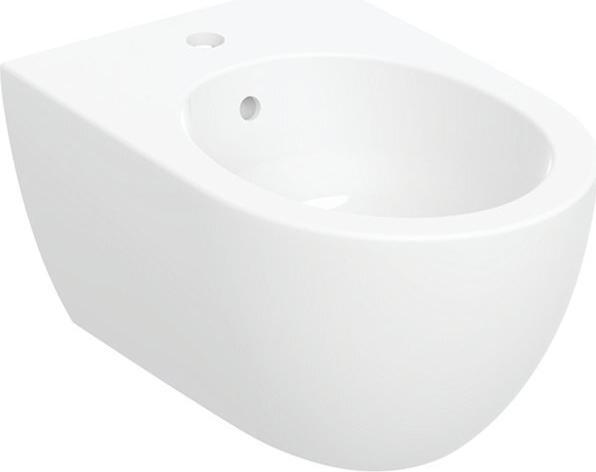 Geberit Acanto Wand-Bidet, geschlossene Form, für Einlocharmaturen, 502.825.