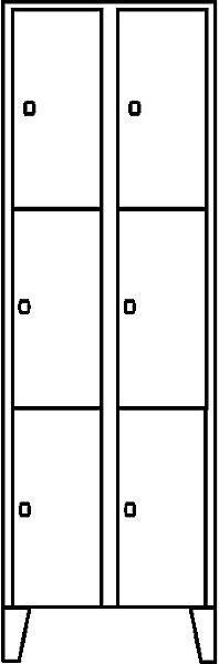 Actual product image Wolf Locker cabinet (60 cm, 185 cm)