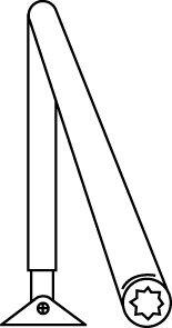 Produktbild Dormakaba Normalgestänge (Balkontür, Eingangstür, Holztür, Zimmertür, Indoor, Outdoor)