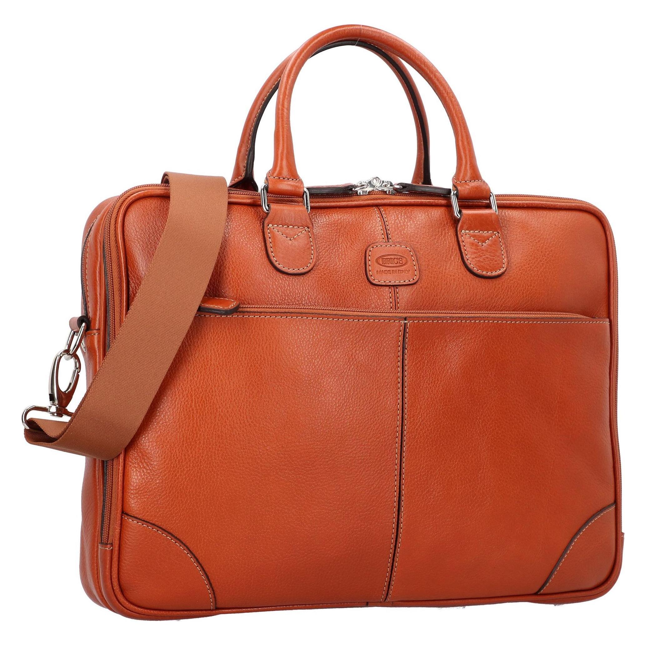 Brics Life Pelle Aktentasche Leder 38 Cm Laptopfach (17"), Notebooktasche, Braun