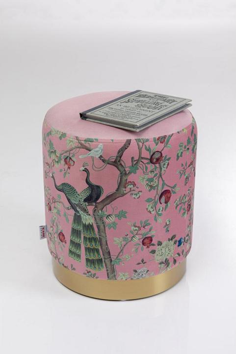 Produktbild Kare Design Hocker Cherry Peacock Brass rund 32
