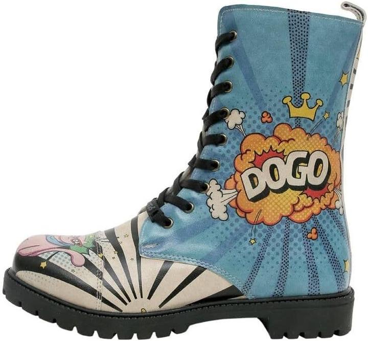 Actual product image Dogo Vegan Leather Multicolor Long Boots (39)