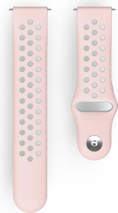 Produktbild Hama 00086229 Smartwatch-Zubehör Band Grau (Silikon, Rostfreier Stahl, Versa 2, Versa Lite, Versa)