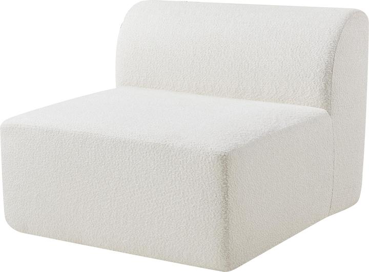 Produktbild En.Casa Sofa-Modul Hurvas Mittelelement Bouclé Cremeweiss