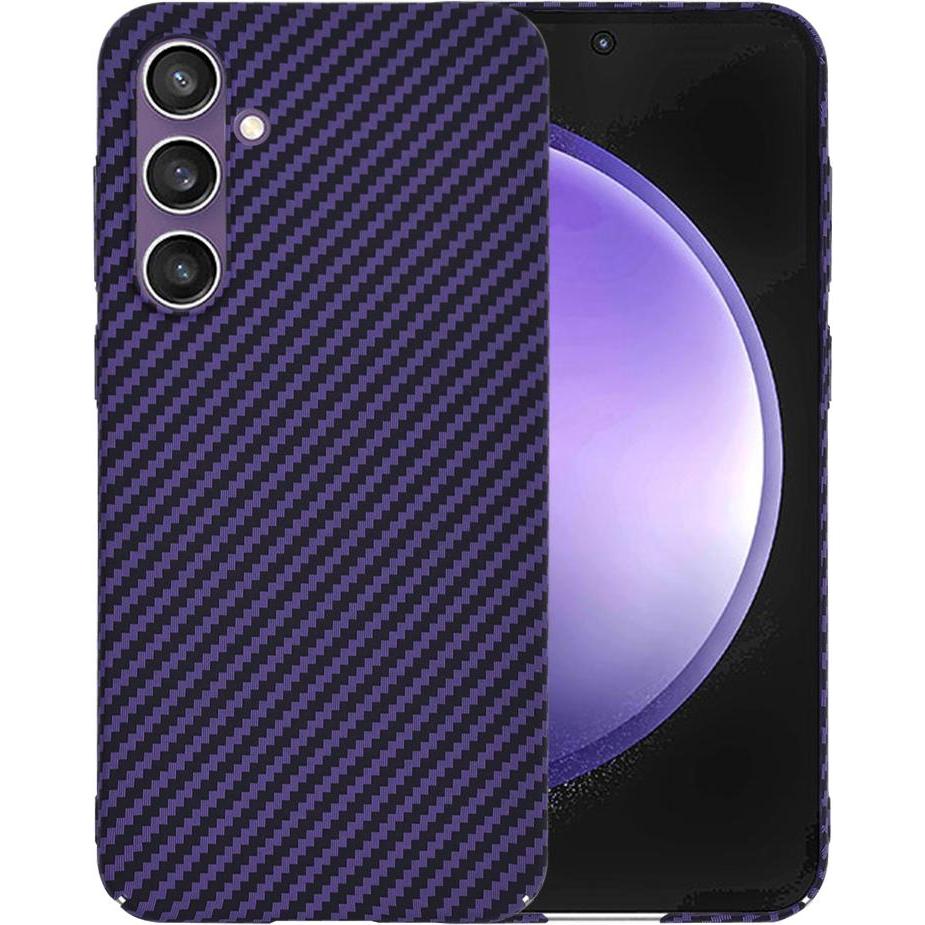 Techsuit - Carbonite FiberShell - Samsung Galaxy S23 FE - Purple (Samsung Galaxy S23 FE), Cover smartphone, Viola