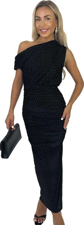 Produktbild Ax Midikleid Schulterfrei Samt (38)