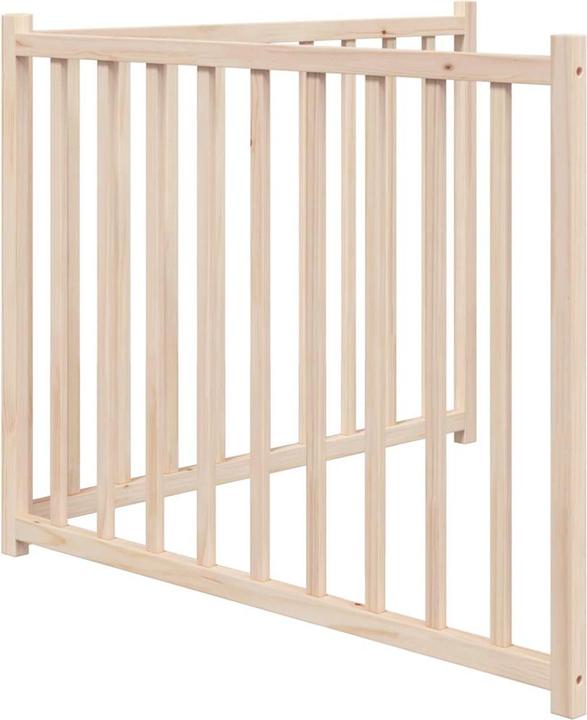 vidaXL Hundetor Faltbar Hundegitter Schutzgitter 2-tlg. Massivholz Tanne (2 - 160 cm)