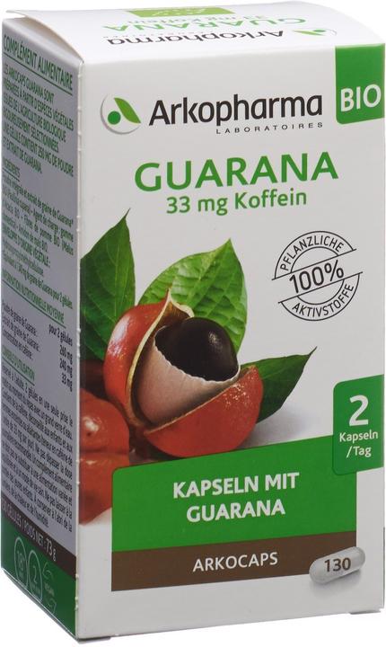 Actual product image Arkopharma Arkocaps Bio Guarana Kapseln (130 Piece, Capsules, 119 g)