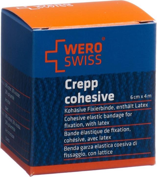 Actual product image Wero Swiss Lux K-10 Elastische Fixierbinde 4mx6cm weiss