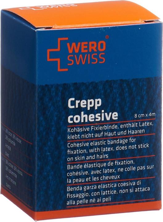 Actual product image Wero Swiss Lux K-10 Elastische Fixierbinde 4mx8cm weiss