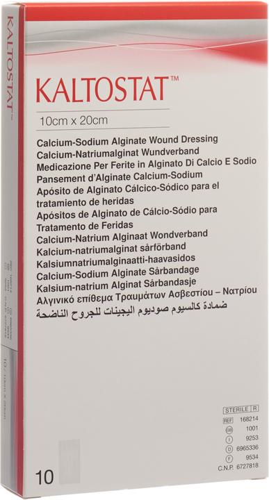 Actual product image Kaltostat Kompressen 10x20cm steril