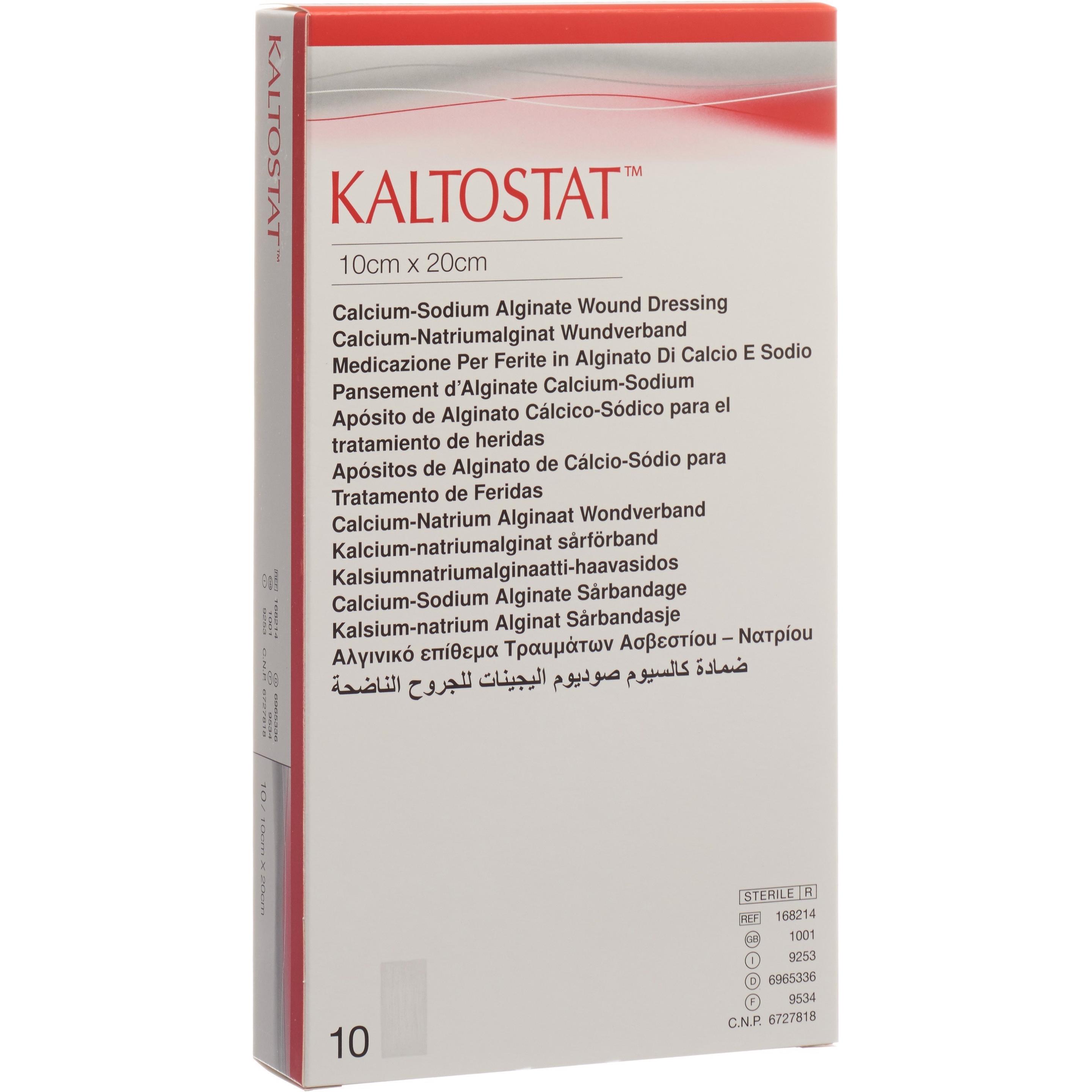 Kaltostat, Verbandsmaterial, Kompressen 10x20cm steril