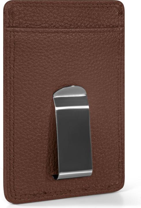 Actual product image Redolz Leather Essentials Kreditkartenetui RFID Leder 7 cm mit Geldscheinklammer