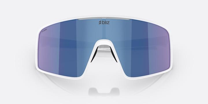 Actual product image Bliz P001 - Fahrradbrille (White, Charcoal, Blue Mirror)