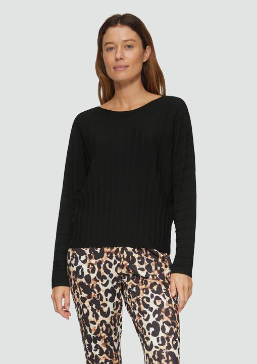 Produktbild S.Oliver Strickpullover Strickpullover mit Fledermausarm und Strukturmuster (48)