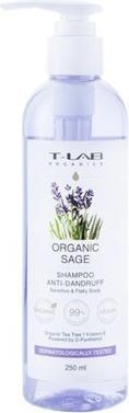 Produktbild T-Lab Professional 99% Anti-Dandruff Hair Shampoo with Organic Sage Natural Ingredients (250 ml, Flüssiges Shampoo)