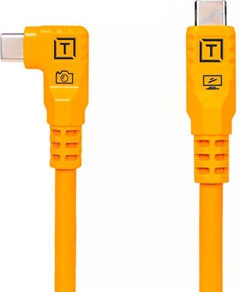 Produktbild Tether Tools TetherPro USB-C auf USB-C rechter Winkel orange 9,4m (9.40 m, USB 3.2 Gen 1)