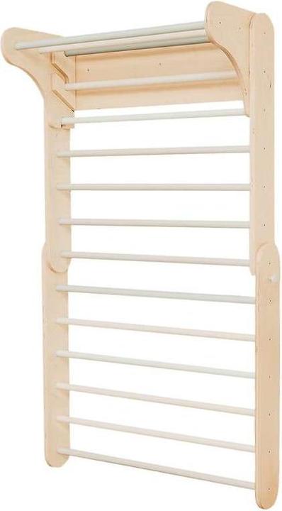 Immagine prodotto Leg&go Set di arrampicata svedese a parete e a triangolo 2in1 in legno naturale