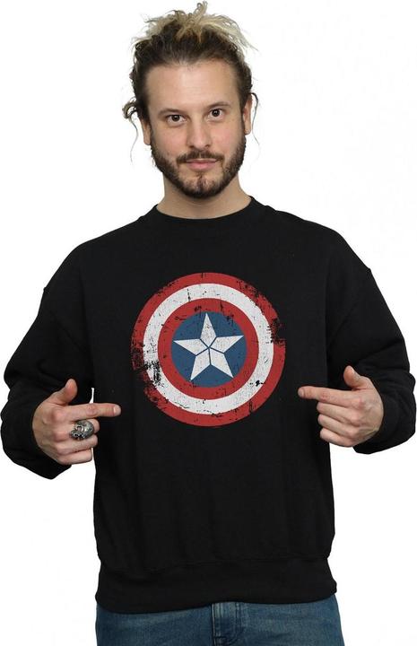 Produktbild Captain America Civil War Distressed Shield Sweatshirt (3XL)