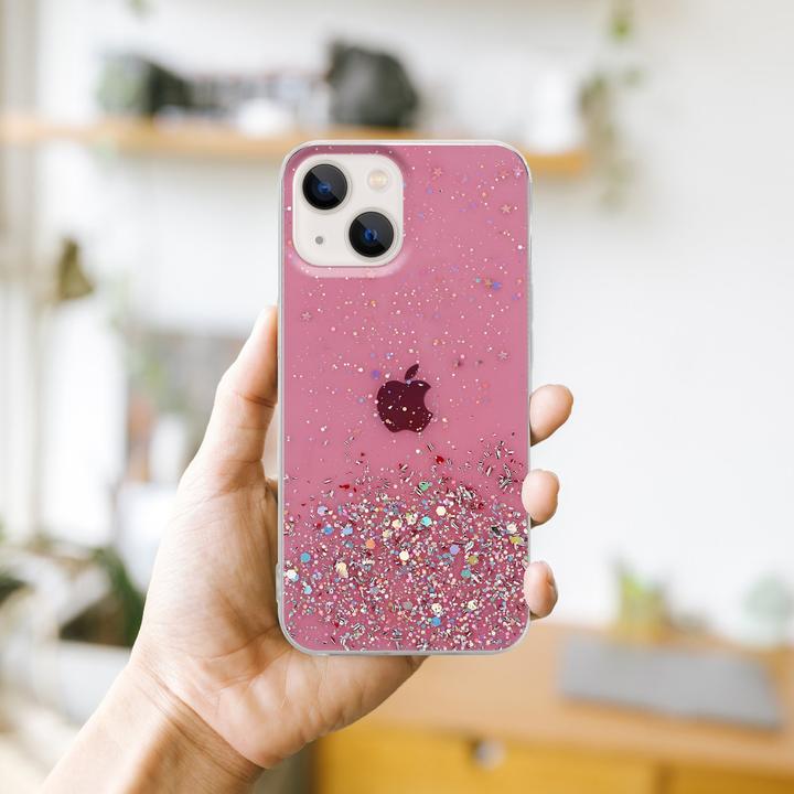Produktbild Cadorabo Hülle für Apple iPhone 14 im TPU funkelnder Glitter Style (Apple iPhone 14)