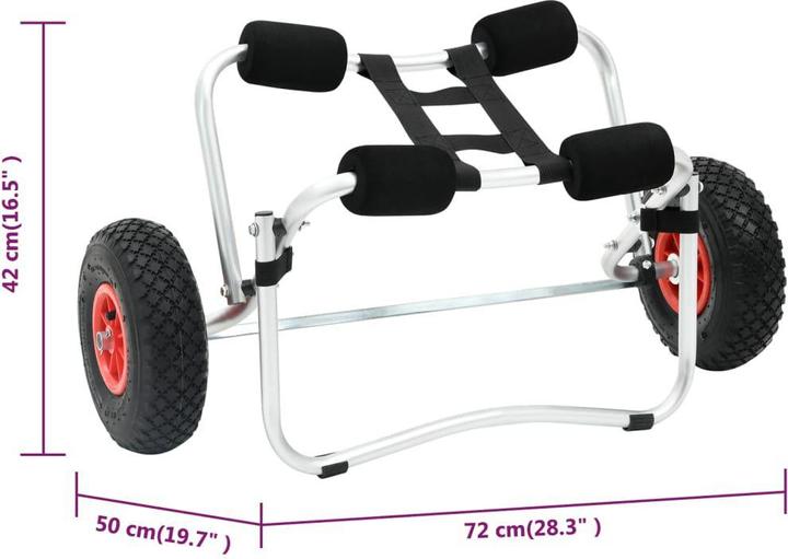Actual product image vidaXL Kayak Wagen