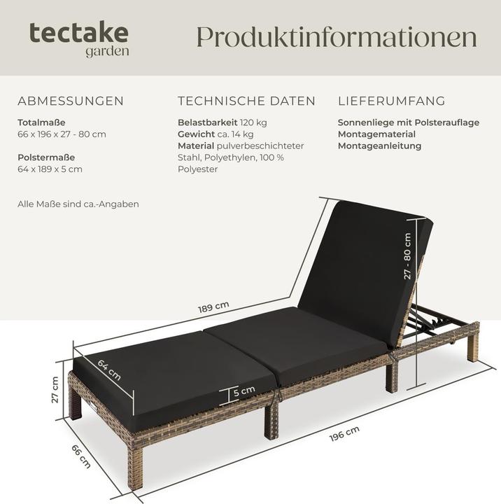Produktbild tectake Sofia (196 cm)